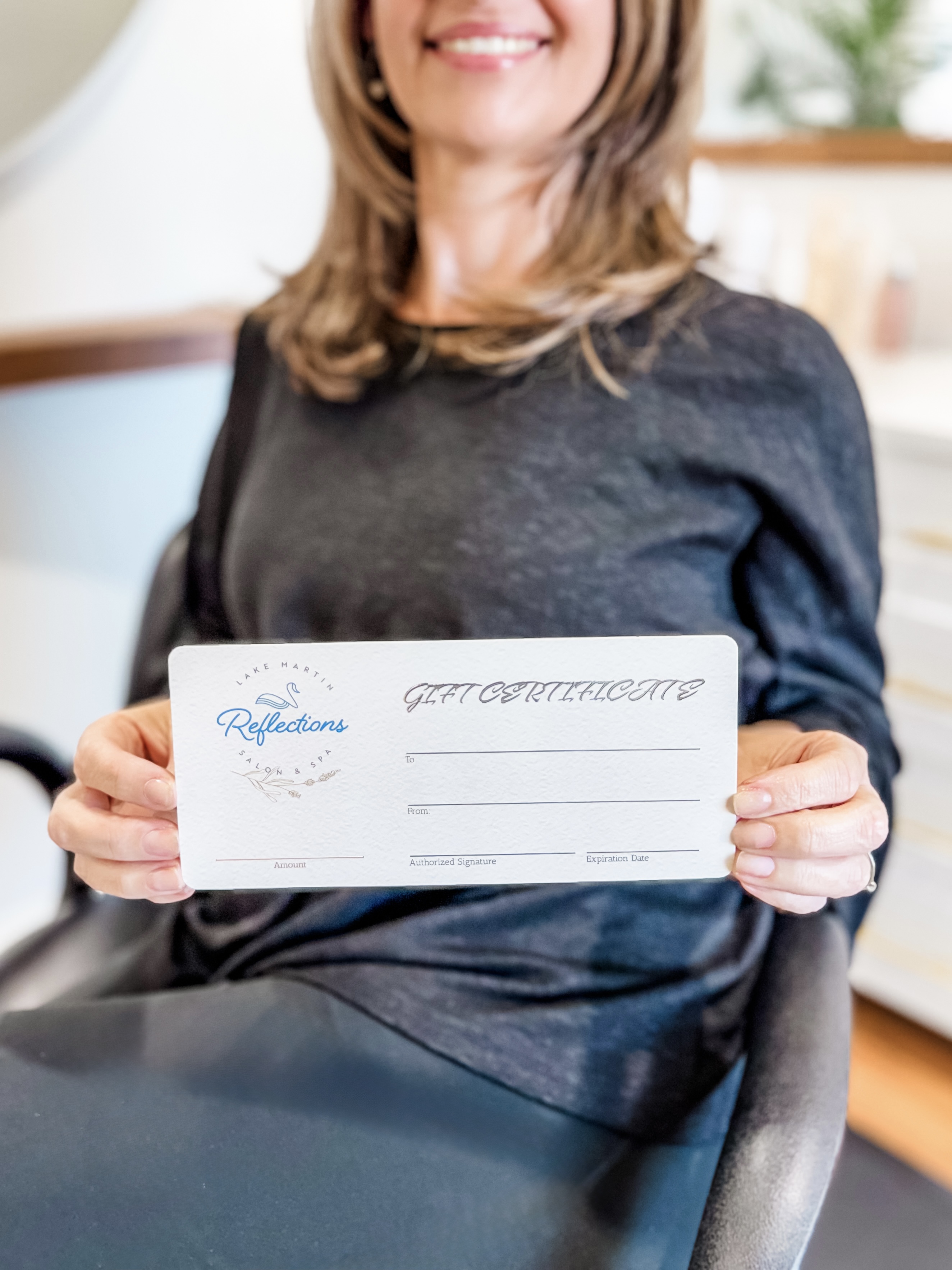 Gift Certificates are available at Lake Martin Reflections. Gifts, Birthdays, Valentines, Christmas Presents